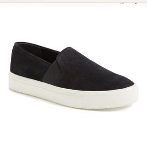 Black Sued Vince Berlin platform sneakers